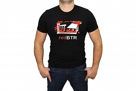 T-shirt redBTR black, size XXL