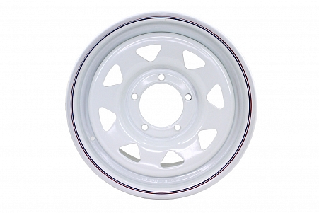 Wheel (white, steel) for UAZ 7x16/5x139,7 D110 ET-19