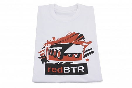 Футболка с логотипом redBTR белая