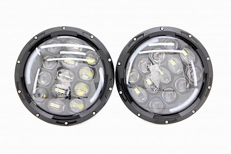 LED headlight for UAZ Hunter, VAZ-21213