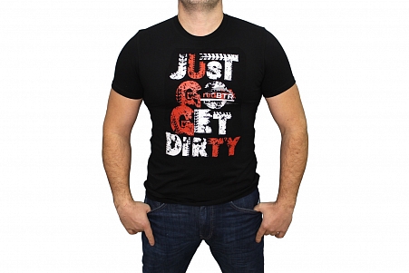 T-shirt redBTR "Just go get ditry" size M