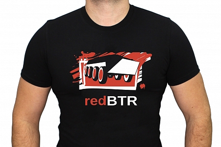 Футболка с логотипом redBTR черная