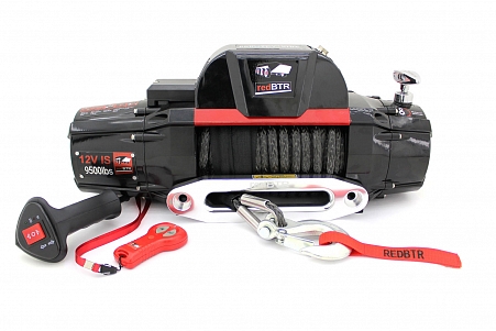 Winch redBTR series "COUNTRY SIDE GEN II" 9 500 lbs, IS, 12v, 150:1, integrated control box