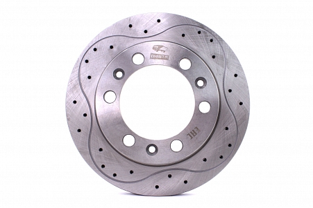 Perforated ventilated brake discs redBTR for UAZ