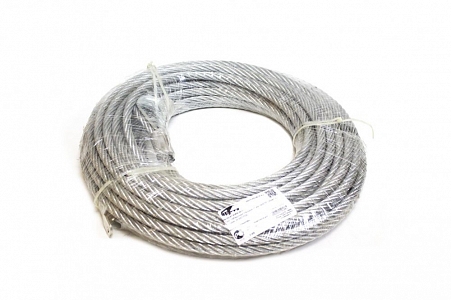 Steel cable zinc coated with looped end redBTR 11 mm x 28 m