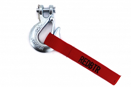 Winch cable hook (closed) redBTR 1/4”
