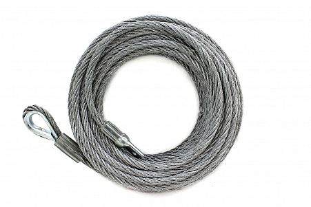Steel cable zinc coated with looped end redBTR 9,5 mm x 28 m